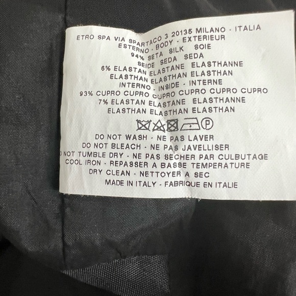 ETRO silk dress 44 - Picture 6 of 6